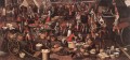 Escena del mercado 4 pintor histórico holandés Pieter Aertsen